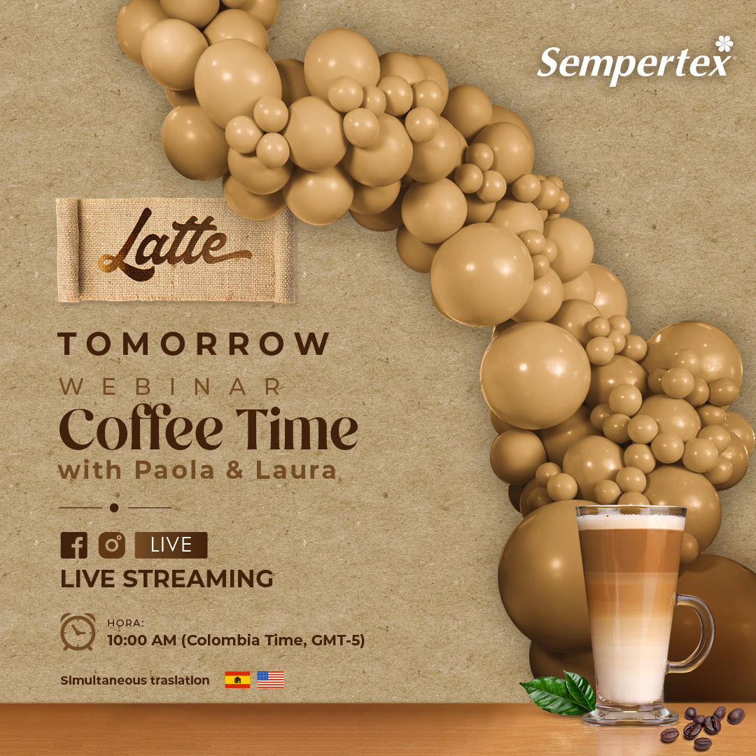 Шар (12''/30 см), Кофе Латте (073), пастель, 12 шт.