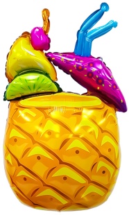 Шар (33''/84 см) Фигура, Тропический коктейль, 1 шт. в уп.