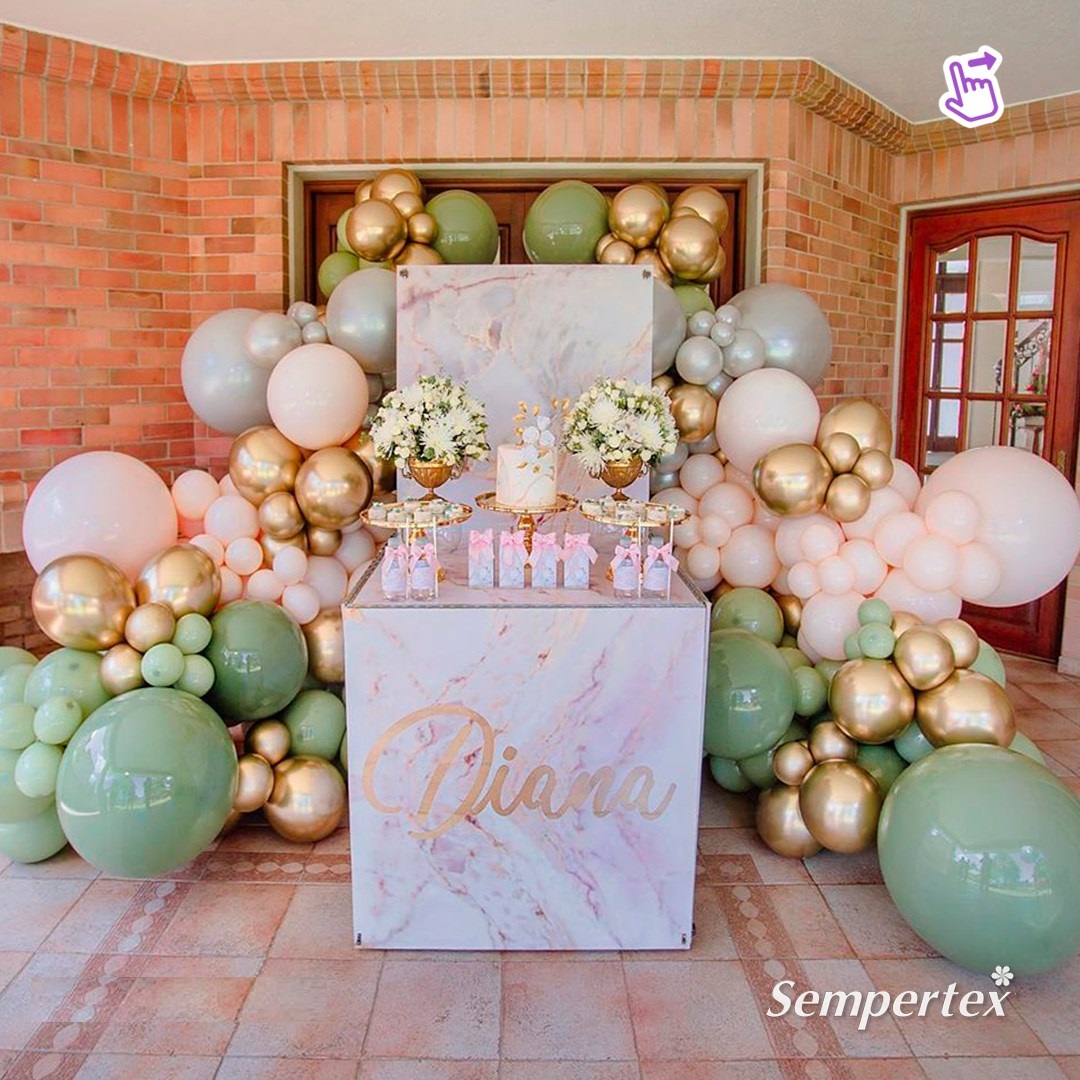 Шар (18''/46 см), Эвкалипт (027), пастель, 25 шт.