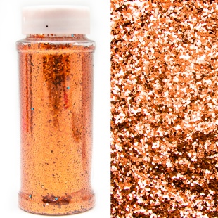 Конфетти фольга Шестиугольники, Бронза, 90 г.