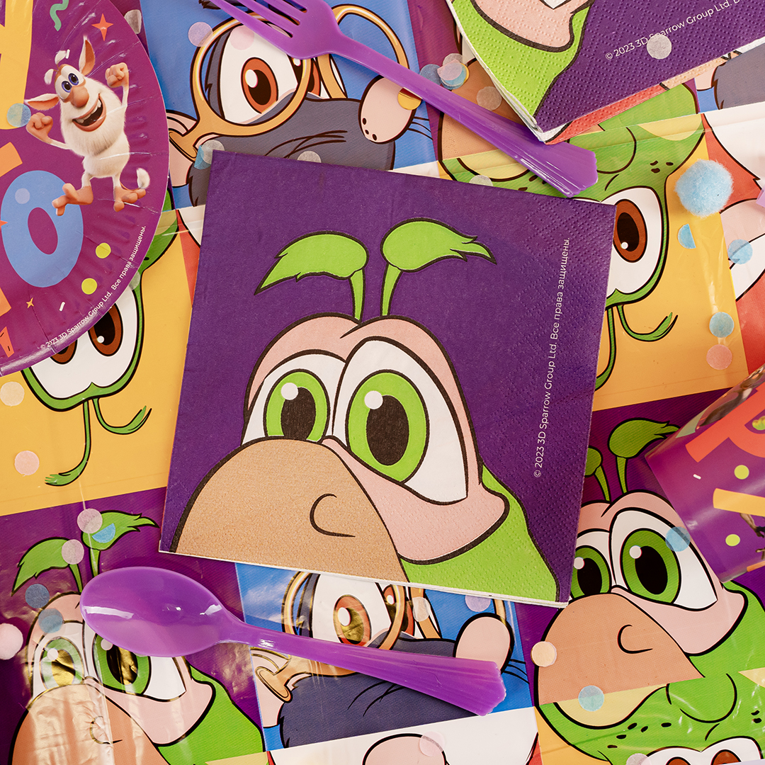 Сервировочные салфетки, Супер Буба, 33*33 см, 20 шт.