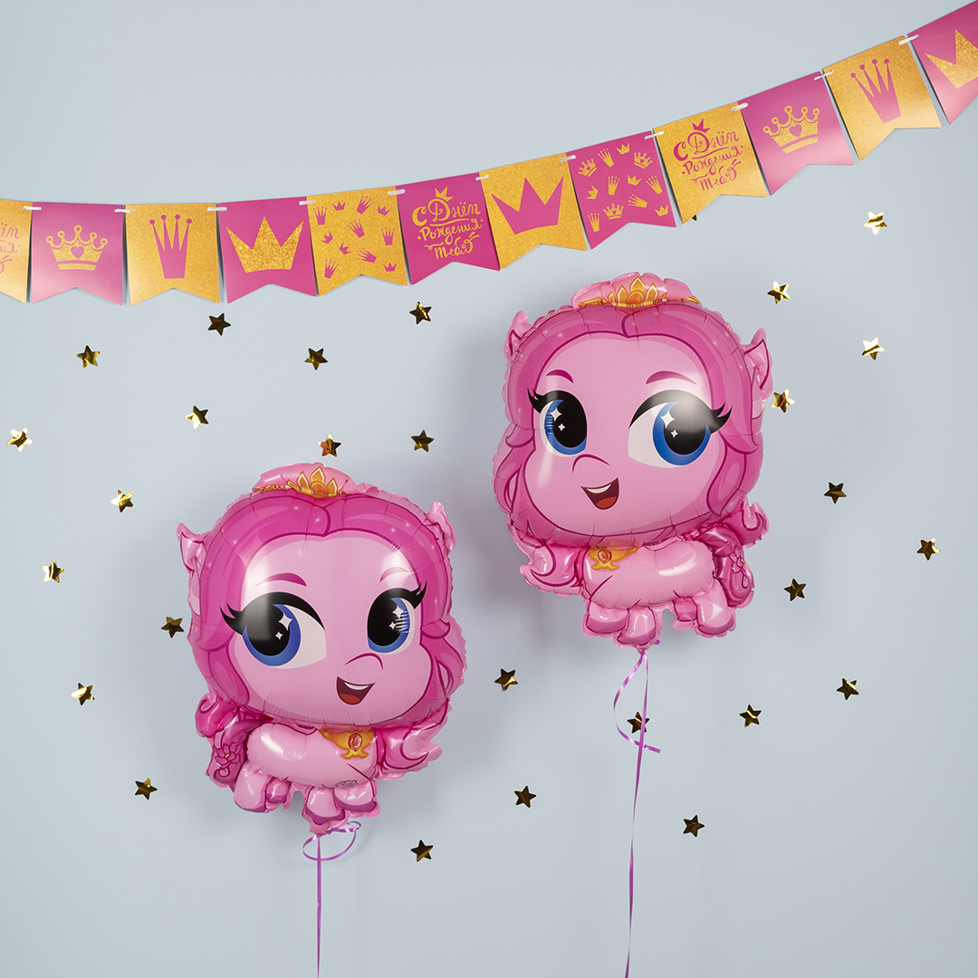 Шар (28''/71 см) Фигура, Маленькая пони, Розовый, 1 шт.