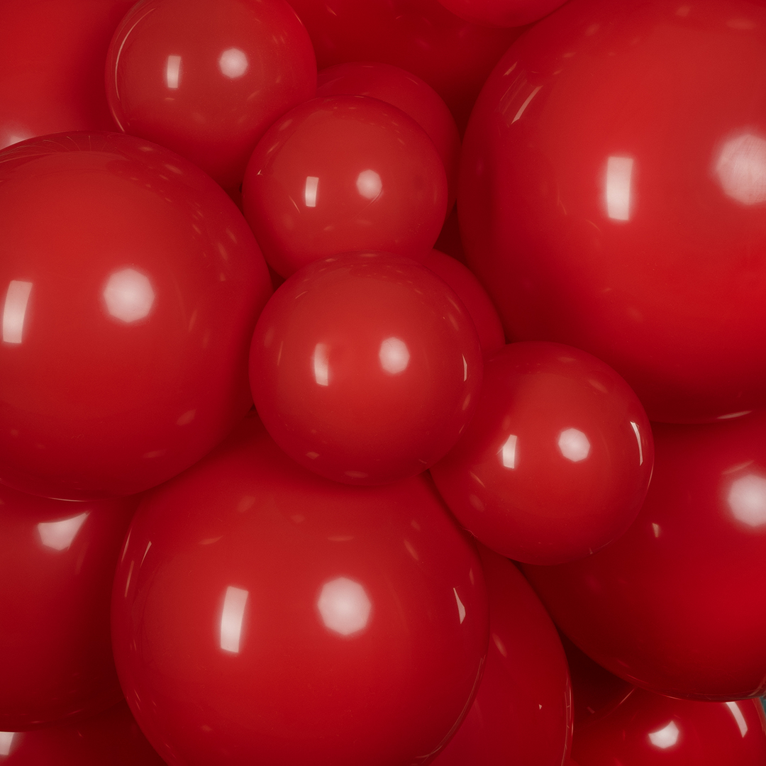 Шар (12''/30 см), Королевский красный, пастель, 100 шт.