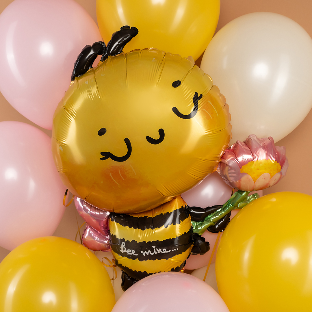 Шар (32''/81 см) Фигура, Пчелка с цветком, 1 шт.