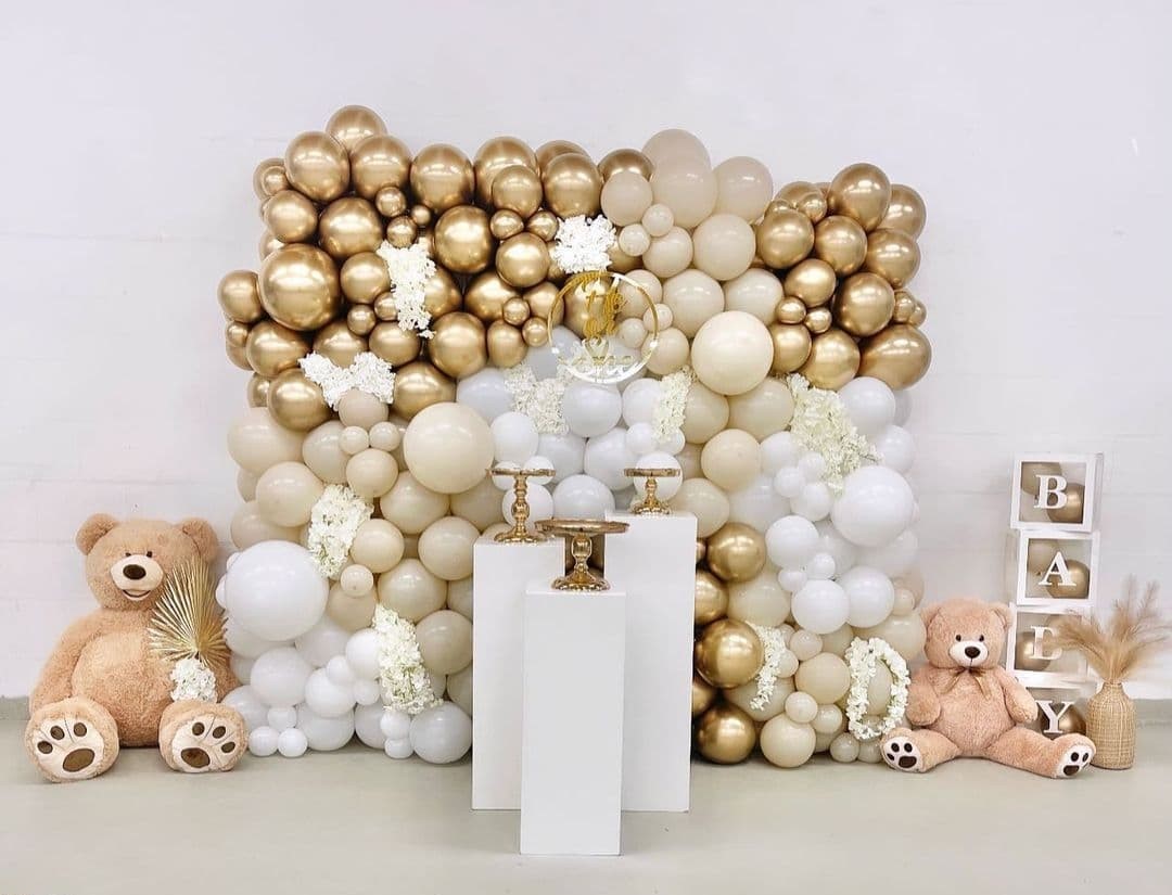 Шар (5''/13 см), Белый (005), пастель, 100 шт. Шар (5''/13 см), Белый (005), пастель, 100 шт.