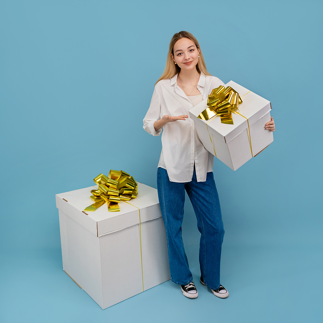 Бант Шар, Золото, Металлик, 36 см, 1 шт. в упак. 