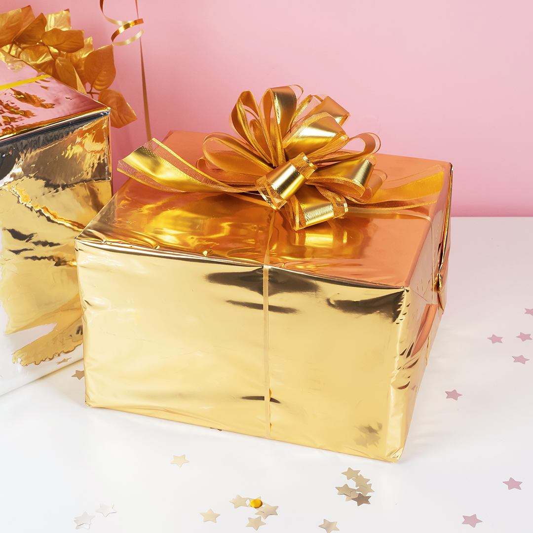 Полисилк 25мкм (1*20 м) Желтое золото/Серебро, 1 шт.