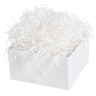 Наполнитель для коробок, бумага, Снежно-белый, 50 г.