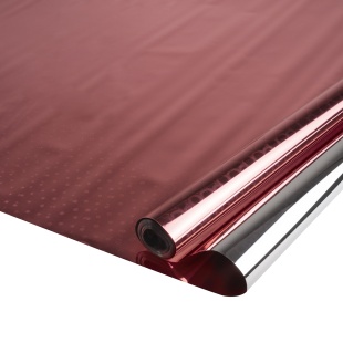 Упаковочная пленка 40мкм (0,7*8 м) Розово-красный, Голография, 1 шт.