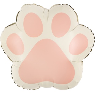 Шар (21''/53 см) Фигура, Лапка, Розовый, Сатин, 1 шт. в уп. (цв.этик.)