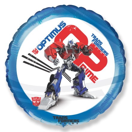 Шар (18''/46 см) Круг, Трансформеры, Синий, 1 шт.