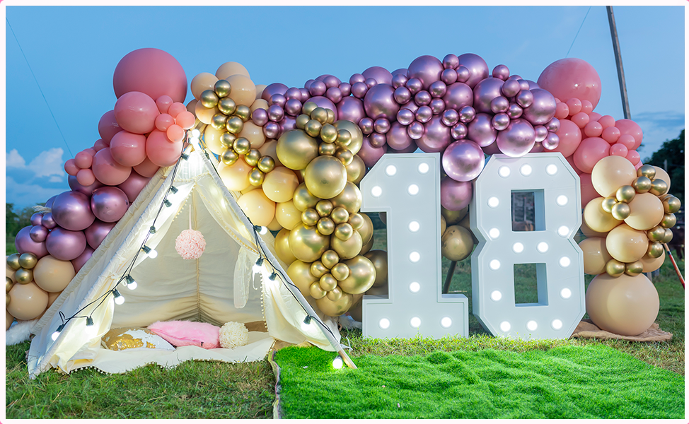 Шар (24''/61 см), Розовое дерево (010), пастель, 3 шт.