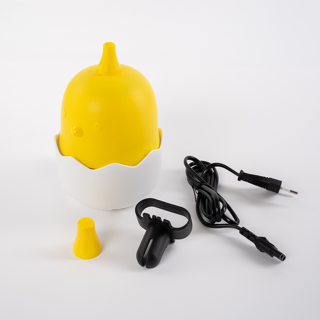 Компрессор, Цыпленок в яйце, Желтый/Белый, 400 ватт, 1 шт.