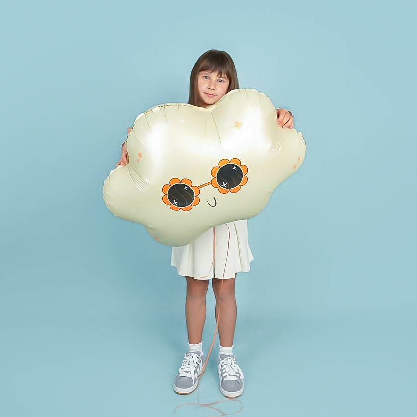 Шар (24''/61 см) Фигура, Стильное облако, 1 шт. в уп.