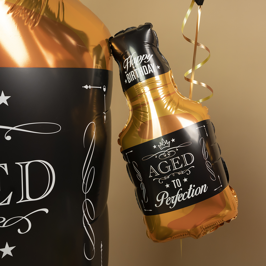 Шар (14''/36 см) Мини-фигура, Бутылка Виски, 1 шт.