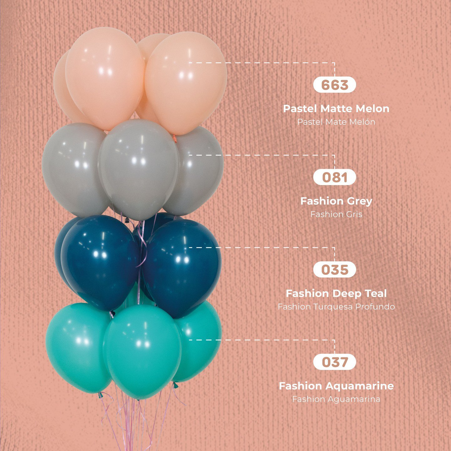 Шар (12''/30 см), Глубокий бирюзовый (035), пастель, 12 шт.