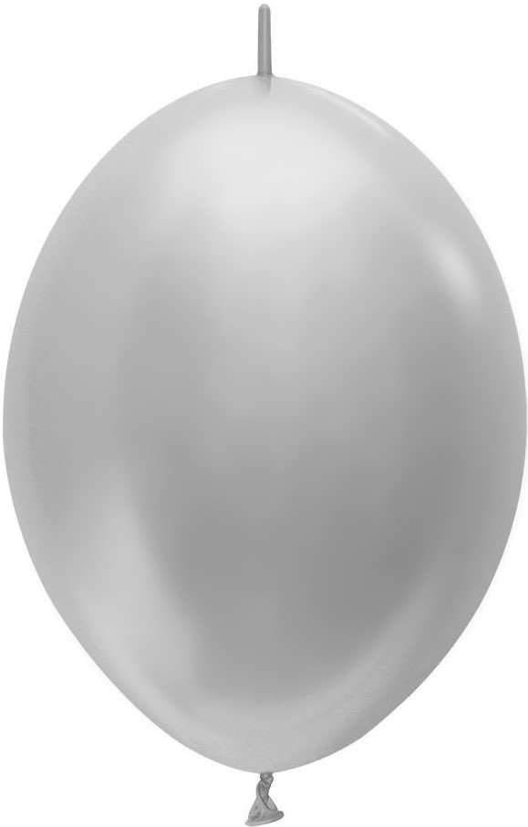 Шар (12''/30 см) Линколун, Серебро (481), перламутр, 50 шт.