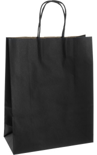 Пакет подарочный, Крафт 120гр, Мастхэв, Черный, 42*31*11,5 см, 1 шт.