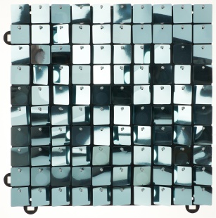 Декоративная панель Пайетки, 30*30 см. Небесно-голубой, Металлик, 1 шт.