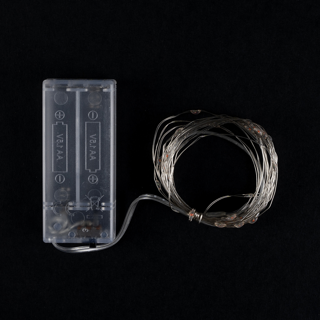 Светодиодная гирлянда, Роса 30 Led, IP14, 3 м. Красный, 1 шт.