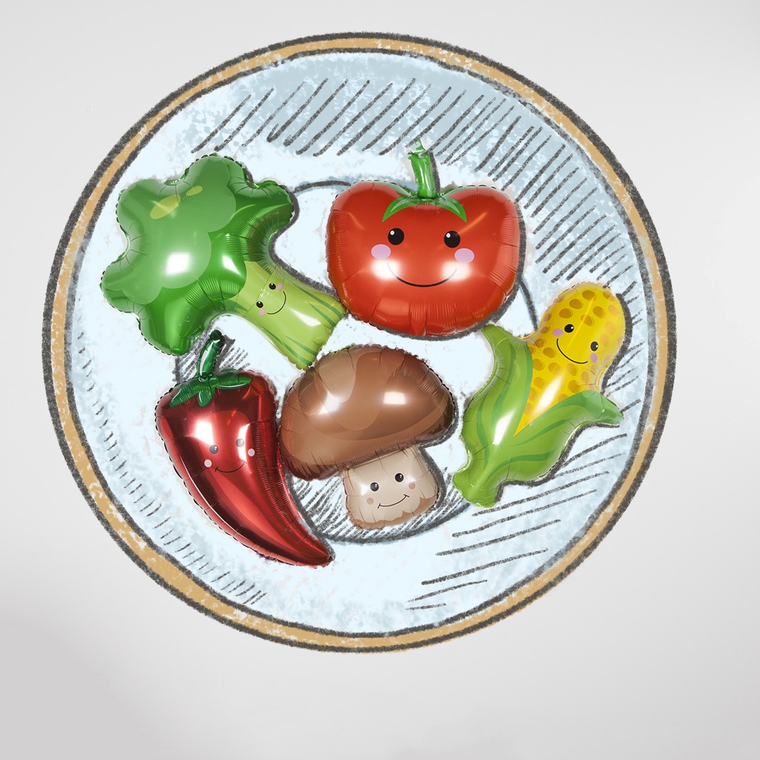 Шар (26''/66 см) Фигура, Перчик Чили, Красный, 1 шт.