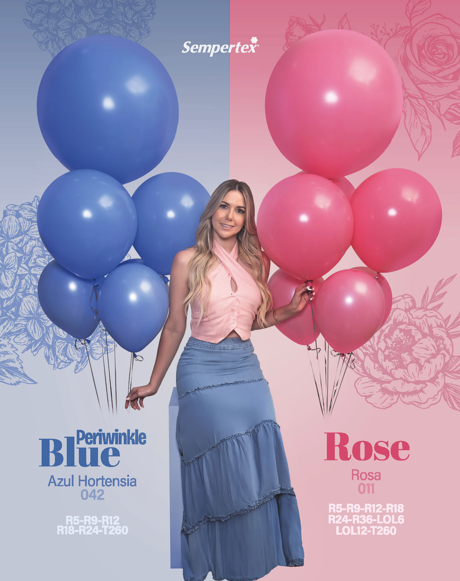 Шар (18''/46 см), Лавандово-синий (042), пастель, 25 шт.