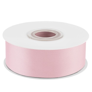 Лента атласная (2,5 см*22,85 м) Нежно-розовый, 1 шт.