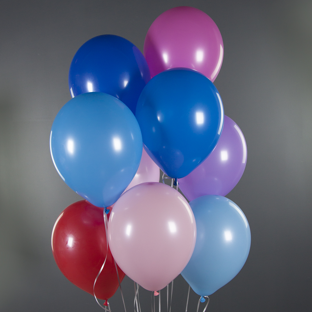 Шар (12''/30 см), Темно-синий, пастель, 100 шт.