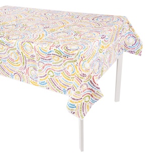 Скатерть одноразовая, С Днем Рождения, Ассорти, 120*180 см, 1 шт.