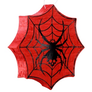 Пиньята Паук на паутине, Красный/Черный, 32*32*8 см, 1 шт. в упак. 