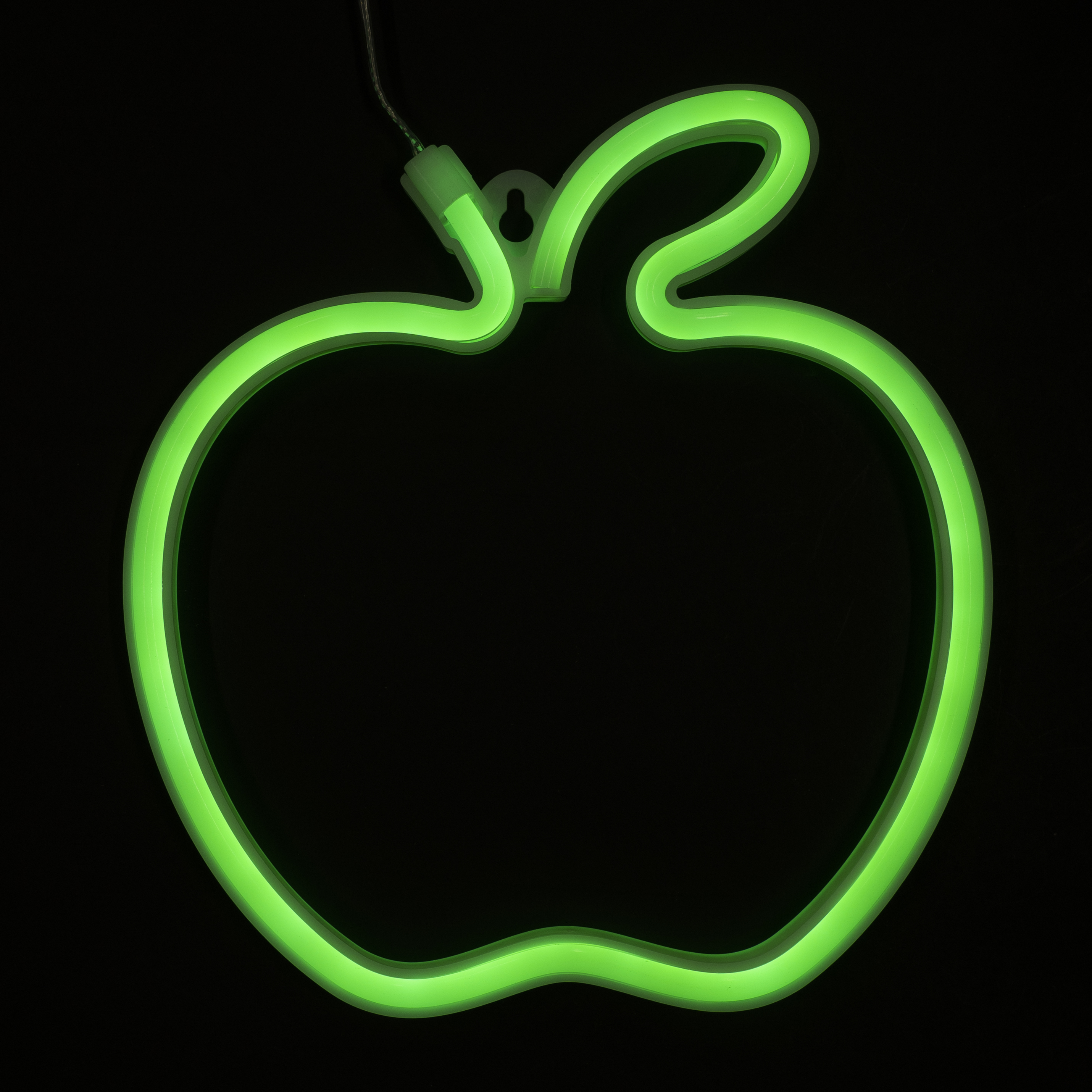 Световая фигура Яблоко, 19,6*20,8 см. Зеленый, 1 шт.