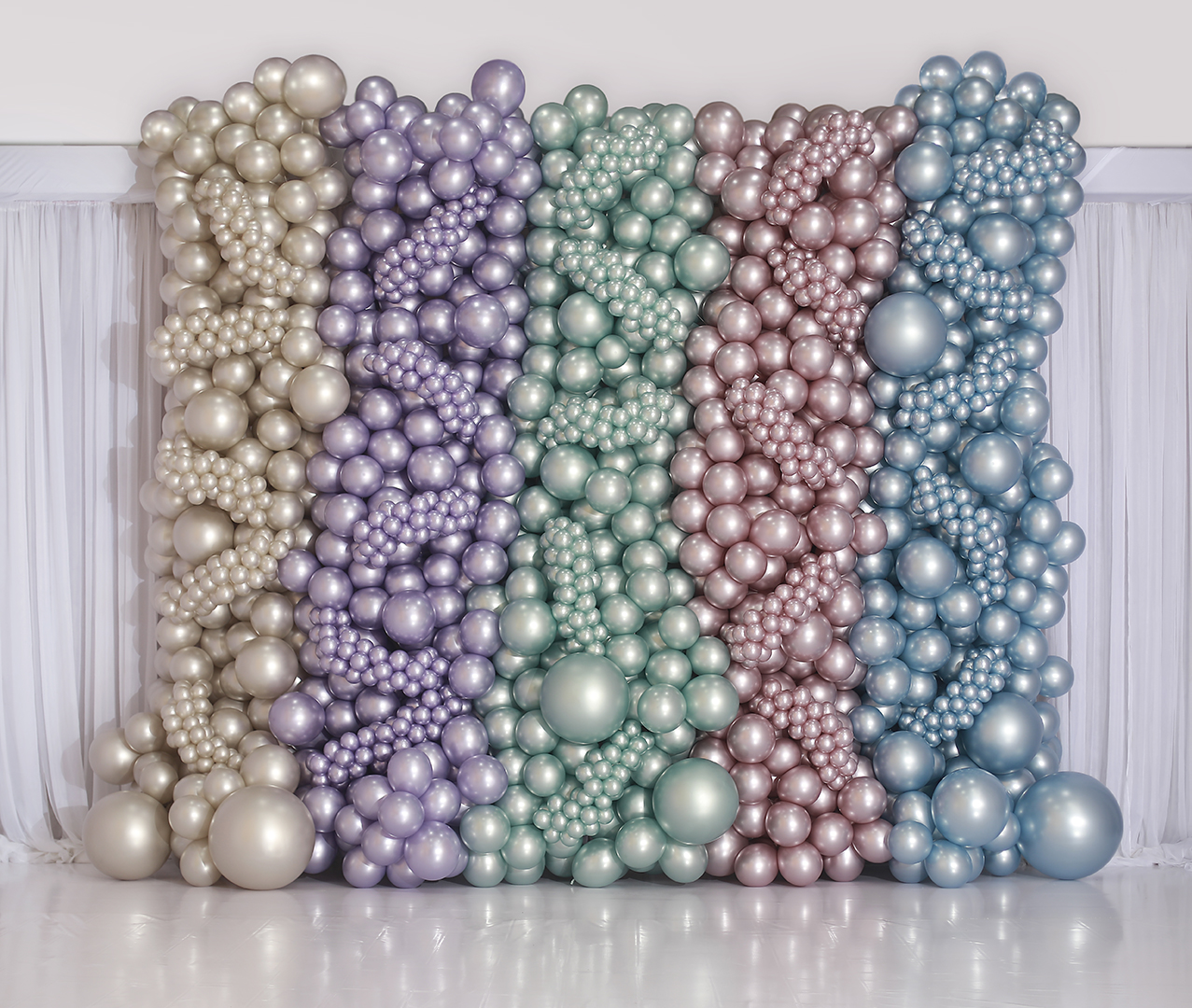 Шар (24''/61 см), Кремовый жемчуг  (873), шелк, 3 шт.