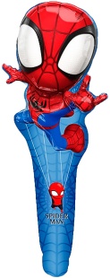 Шар ручной, с клапаном (24''/61 см) Фигура, Человек Паук, 5 шт. в уп. (цв.этик.)