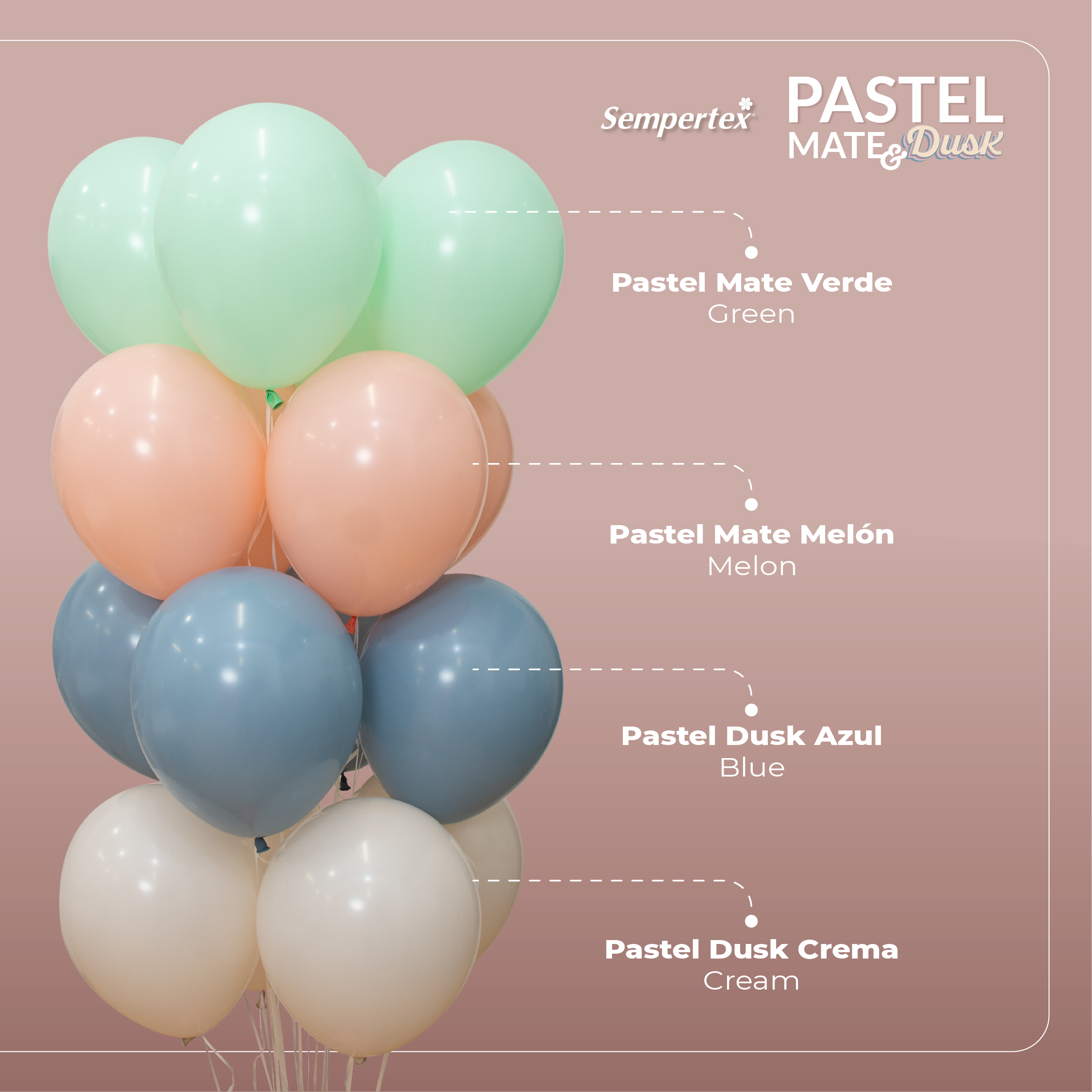 Шар (12''/30 см), Голубой (140), пастель ретро, 12 шт.