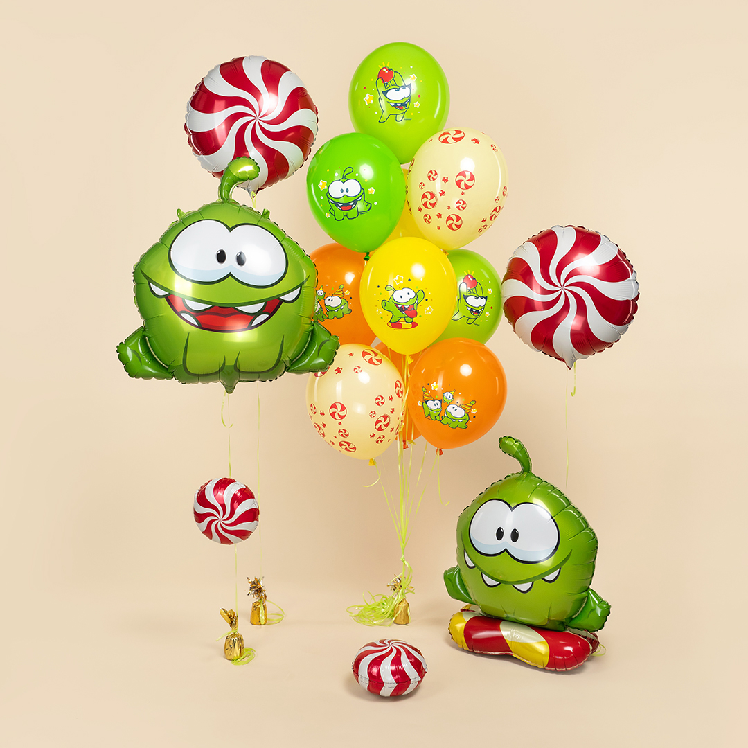 Шар (32''/81 см) Фигура, Ам Ням, 1 шт. в уп.