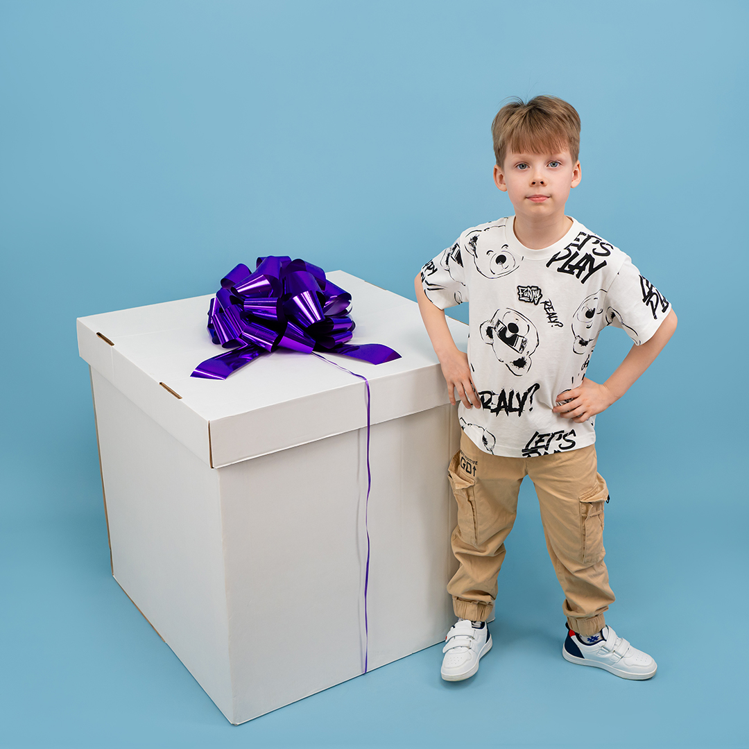 Бант Шар, Фиолетовый, Металлик, 36 см, 1 шт. в упак. 