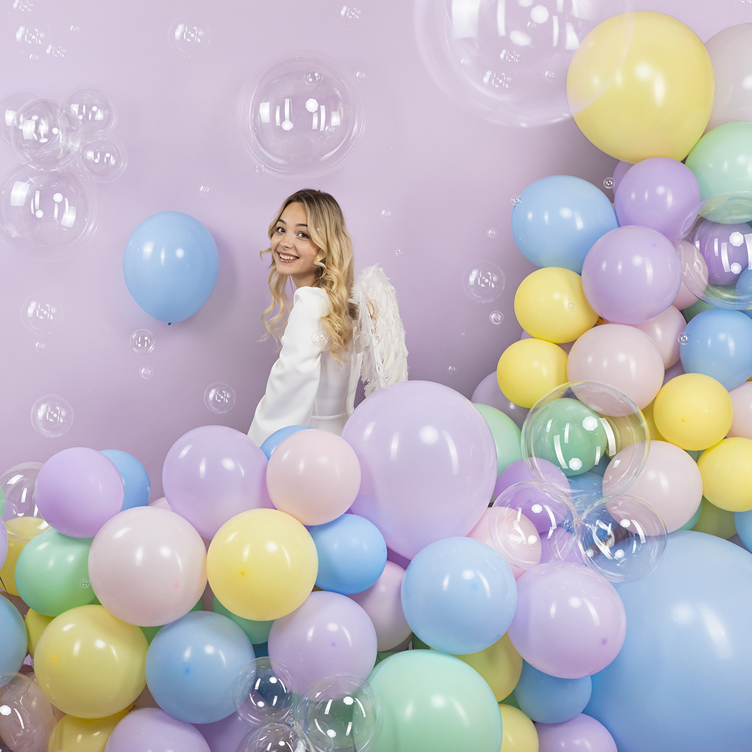 Шар (18''/46 см), Нежно-голубой, макарунс, 10 шт.