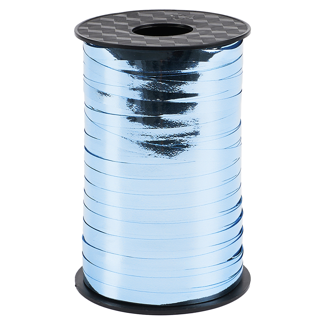 Лента полипропиленовая (0,5 см*250 м) Голубой, Металлик, 1 шт.