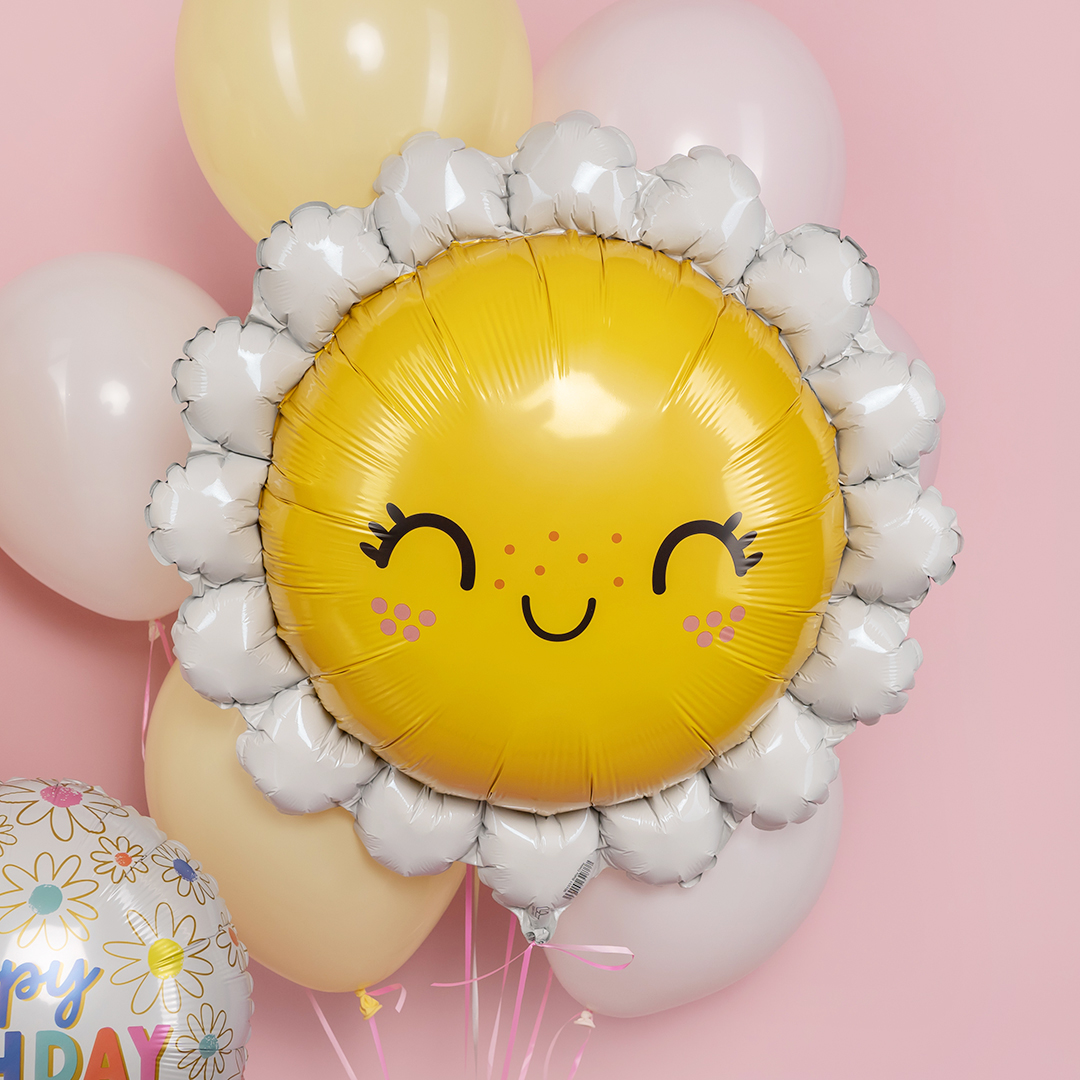 Шар (30''/76 см) Фигура, Ромашка, 1 шт.