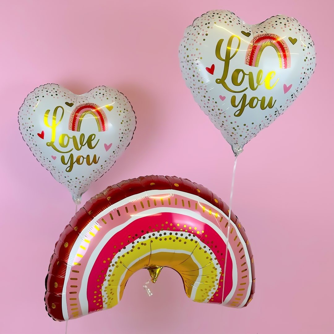 Шар (39''/99 см) Фигура, Радуга Бохо, 1 шт.