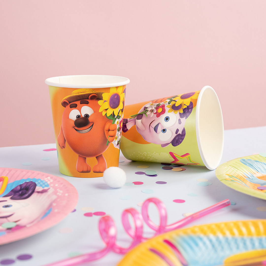 Стаканы (250 мл) Смешарики, Ассорти, 6 шт.