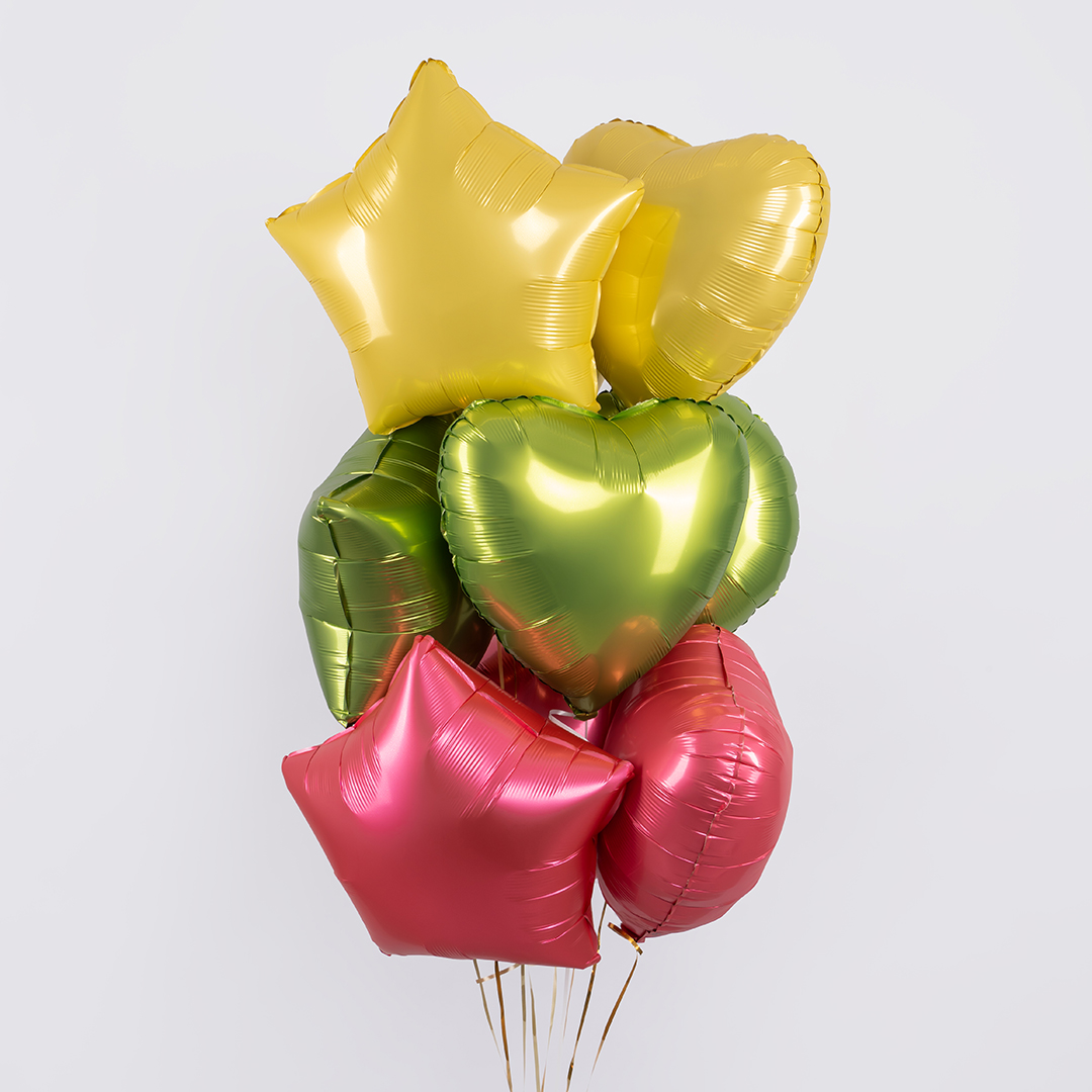 Шар (18''/46 см) Звезда, Желтый банан, Сатин, 1 шт.