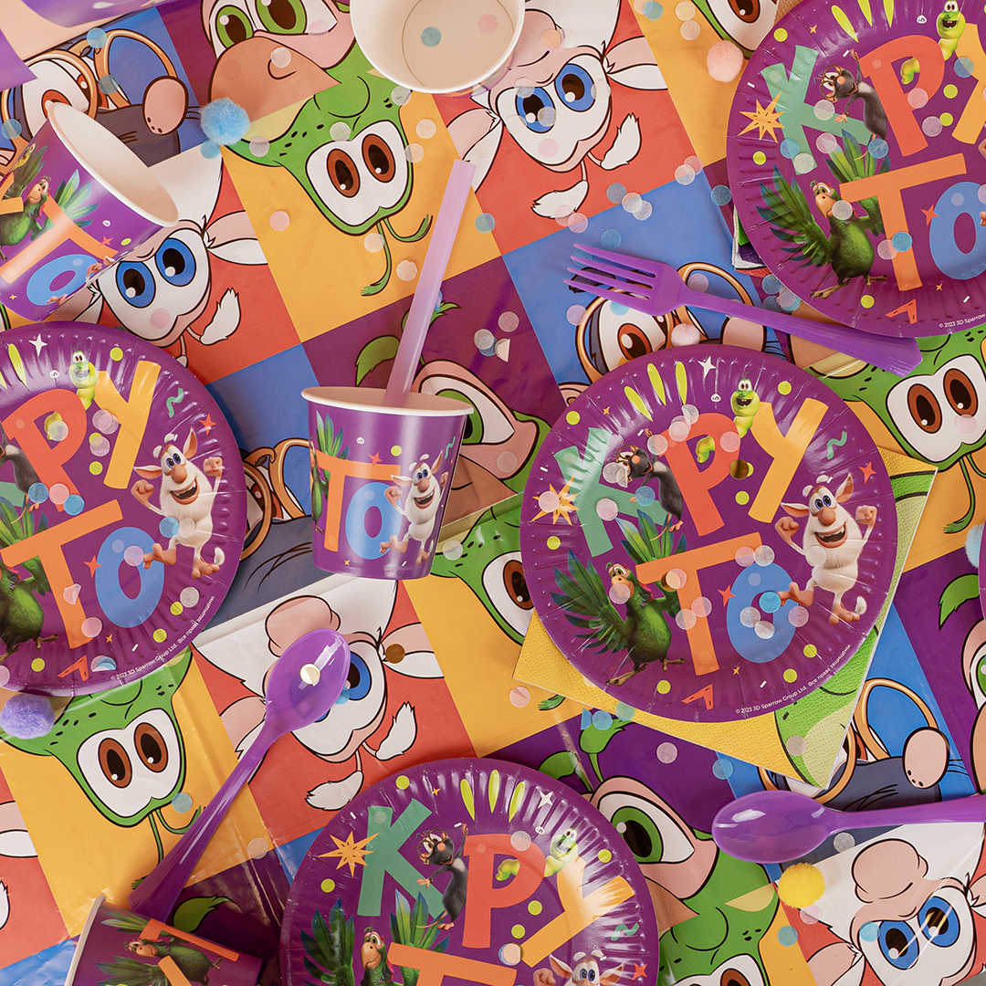 Тарелки (7''/18 см) Буба и друзья, 6 шт.