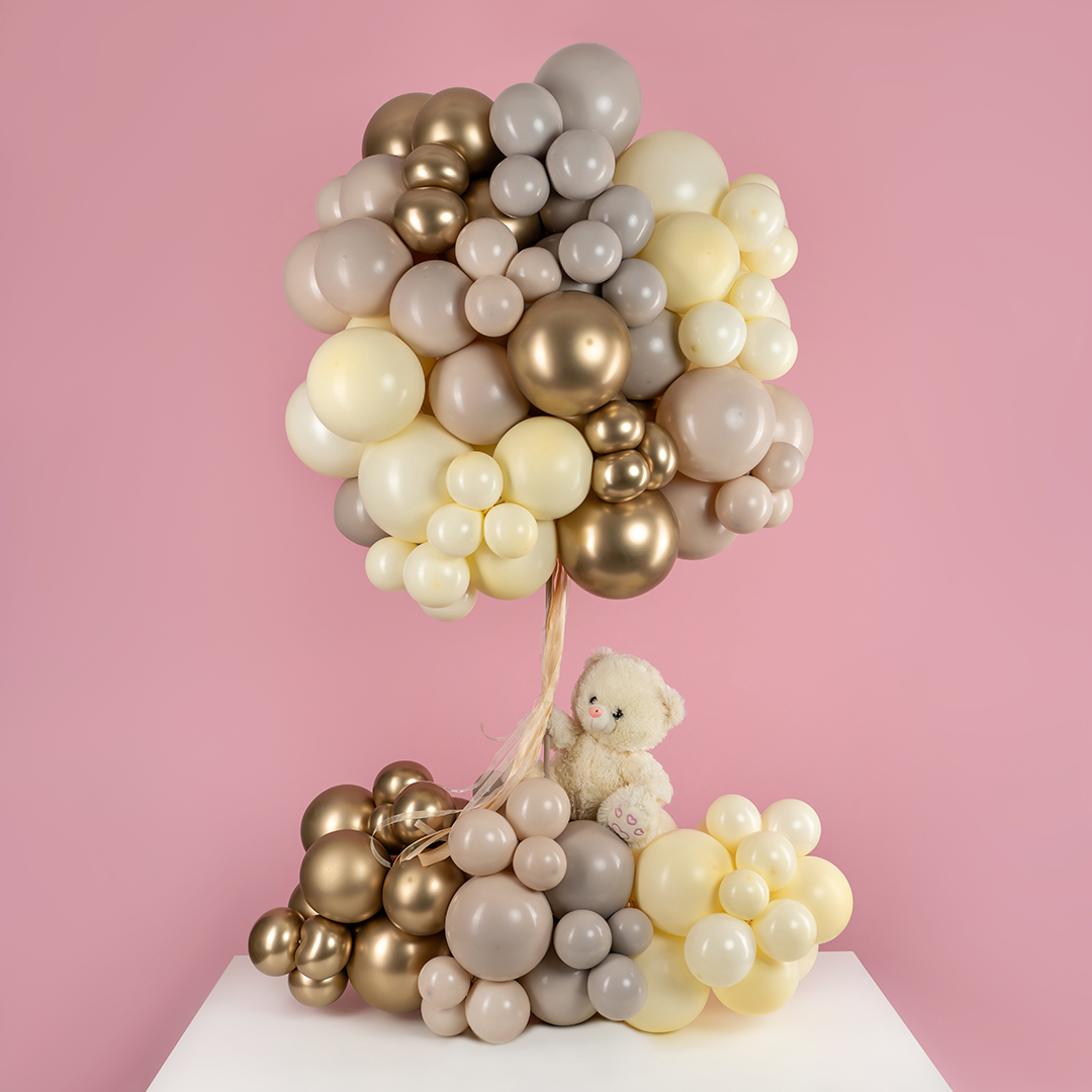 Шар (12''/30 см), Золото, хром, 50 шт.