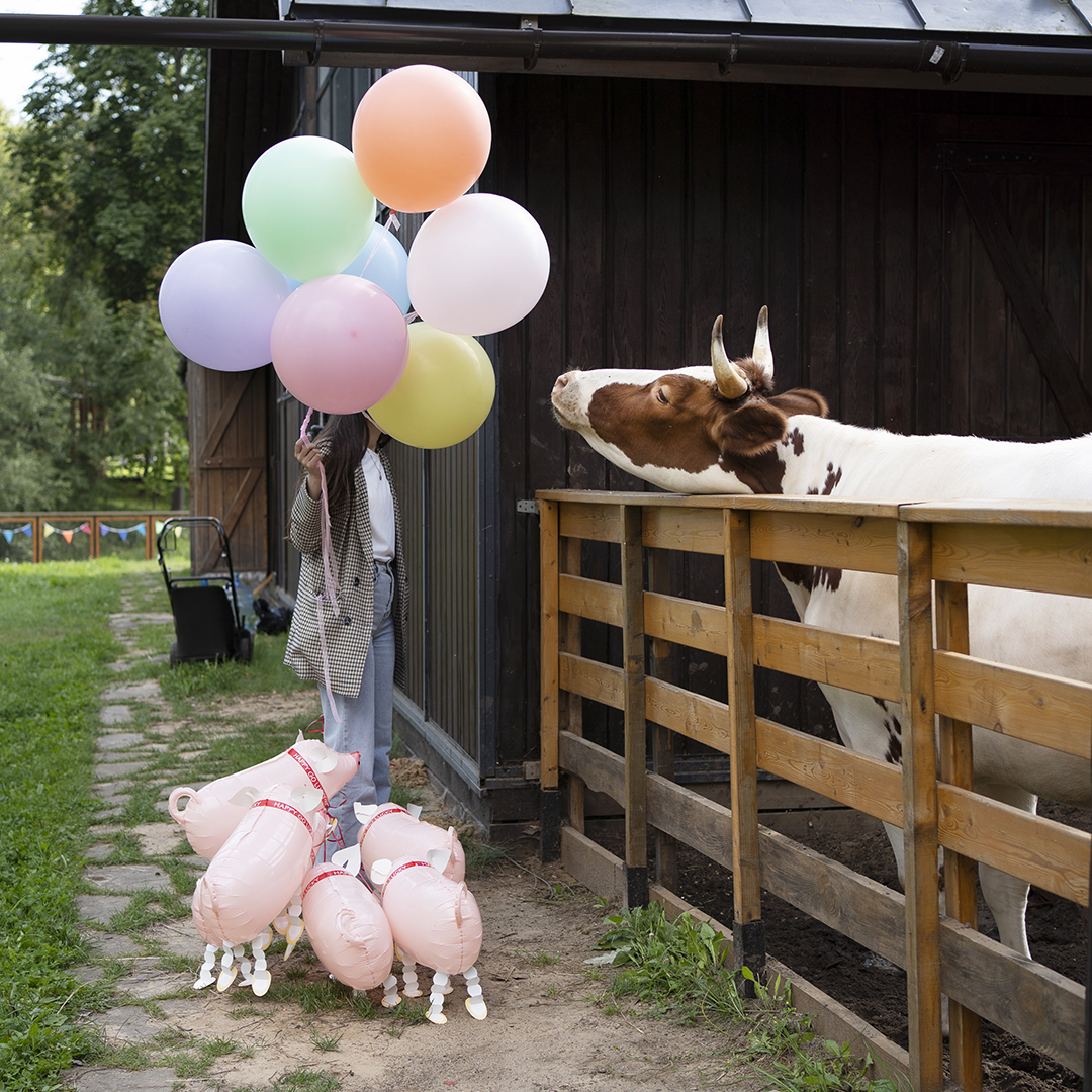 Шар (18''/46 см), Нежная мята, макарунс, 10 шт.
