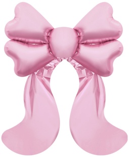 Шар (68''/173 см) Фигура, Бант, Розовый, 1 шт. в уп.