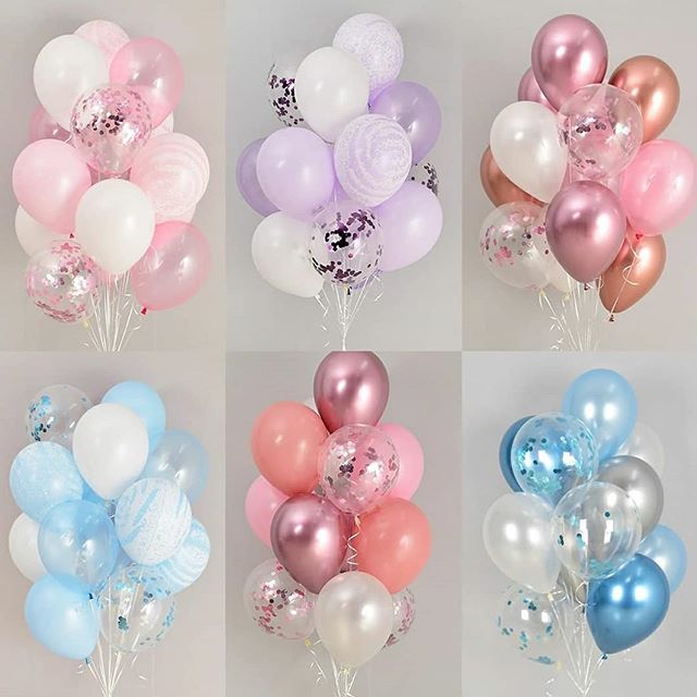 Шар (12''/30 см), Прозрачный (390), кристалл, 50 шт.