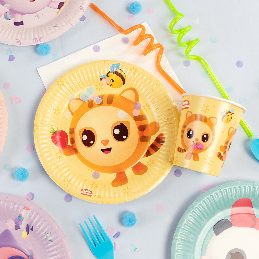 Тарелки (7''/18 см) Малышарики, Ассорти, 6 шт.