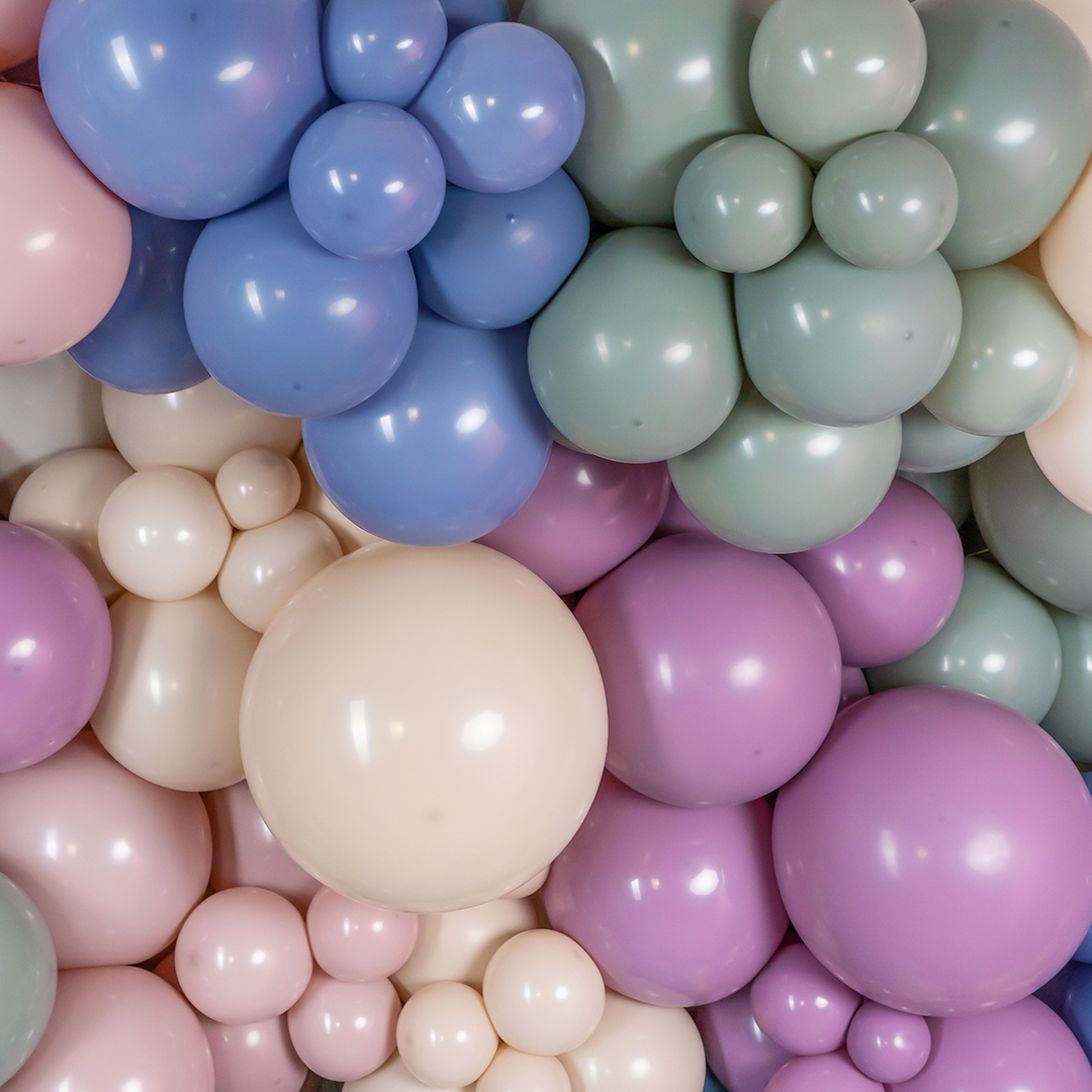 Шар (18''/46 см), Белый песок, пастель ретро, 10 шт.