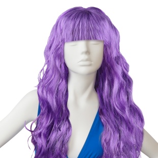 Парик карнавальный, 160 гр, Локоны, Фиолетовый, 1 шт. в упак. 